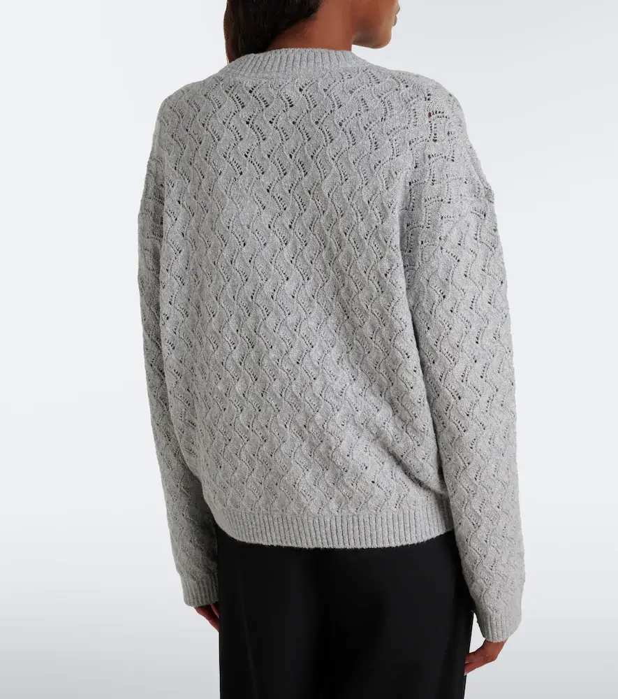 Varley Hossler pointelle cotton-blend cardigan | Thumbnail 6 Varley Hossler pointelle cotton-blend cardigan | Thumbnail 6