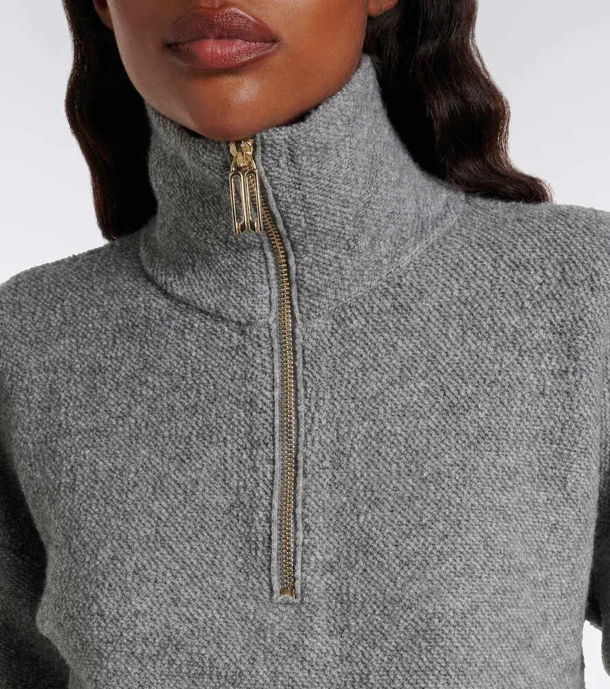 Victoria Beckham Wool and cashmere half-zip sweater | Thumbnail 4 Victoria Beckham Wool and cashmere half-zip sweater | Thumbnail 4