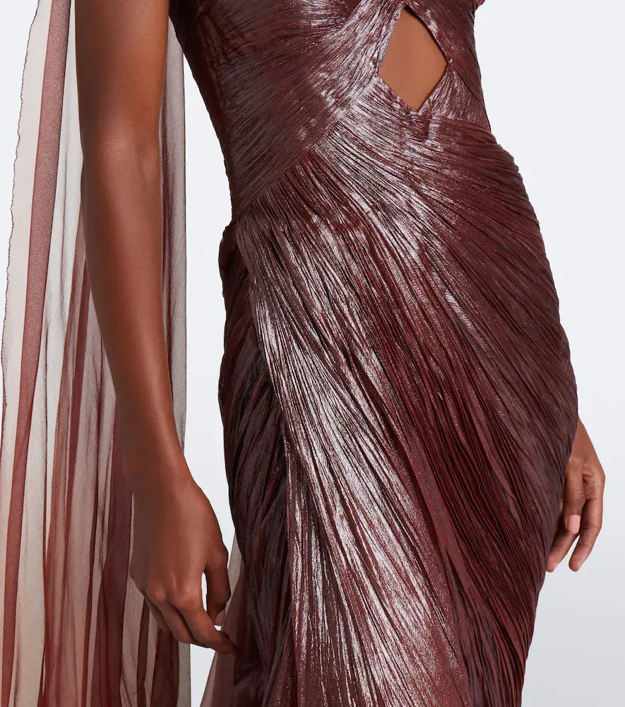Maria Lucia Hohan Zephyra scarf-detail silk bustier gown | Thumbnail 2