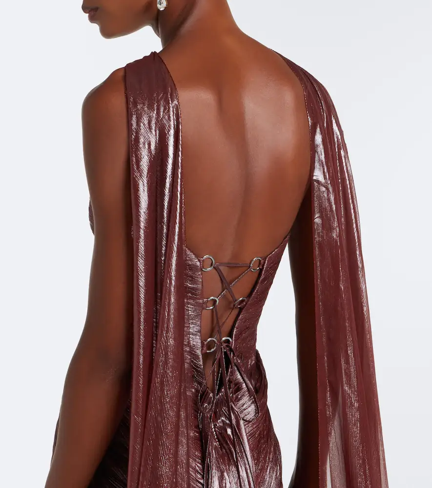 Maria Lucia Hohan Zephyra scarf-detail silk bustier gown | Thumbnail 6