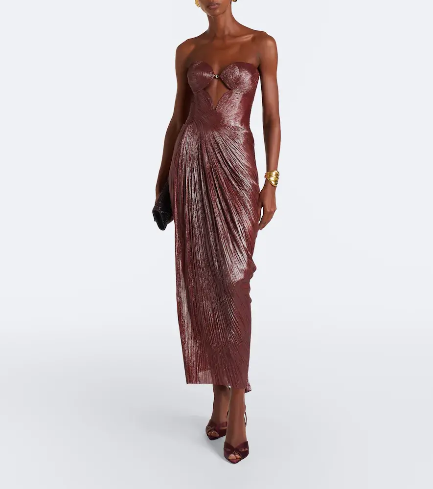 Maria Lucia Hohan Huda metallic corset gown | Thumbnail 2