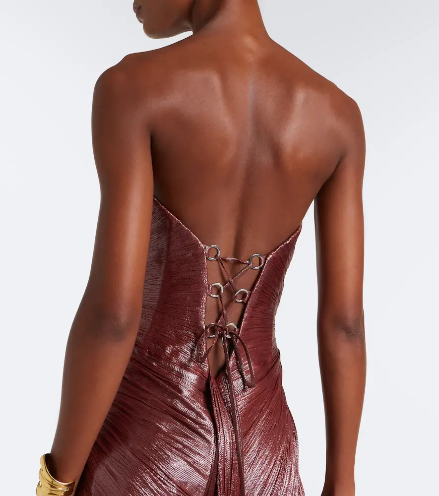 Maria Lucia Hohan Huda metallic corset gown | Thumbnail 5