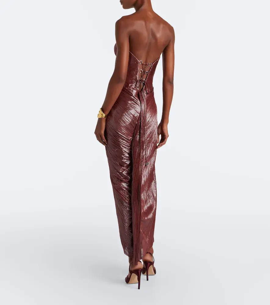 Maria Lucia Hohan Huda metallic corset gown | Thumbnail 6