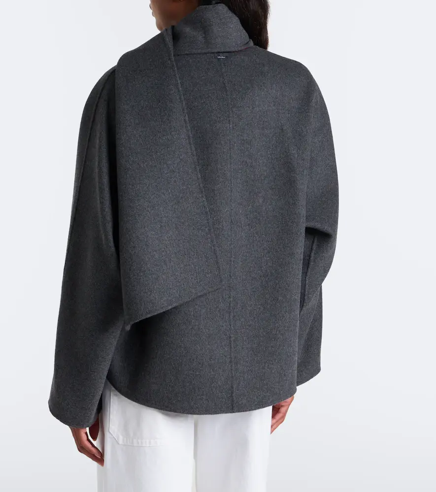 'S Max Mara 'S Max Mara Scarf-detail virgin wool jacket | Thumbnail 6