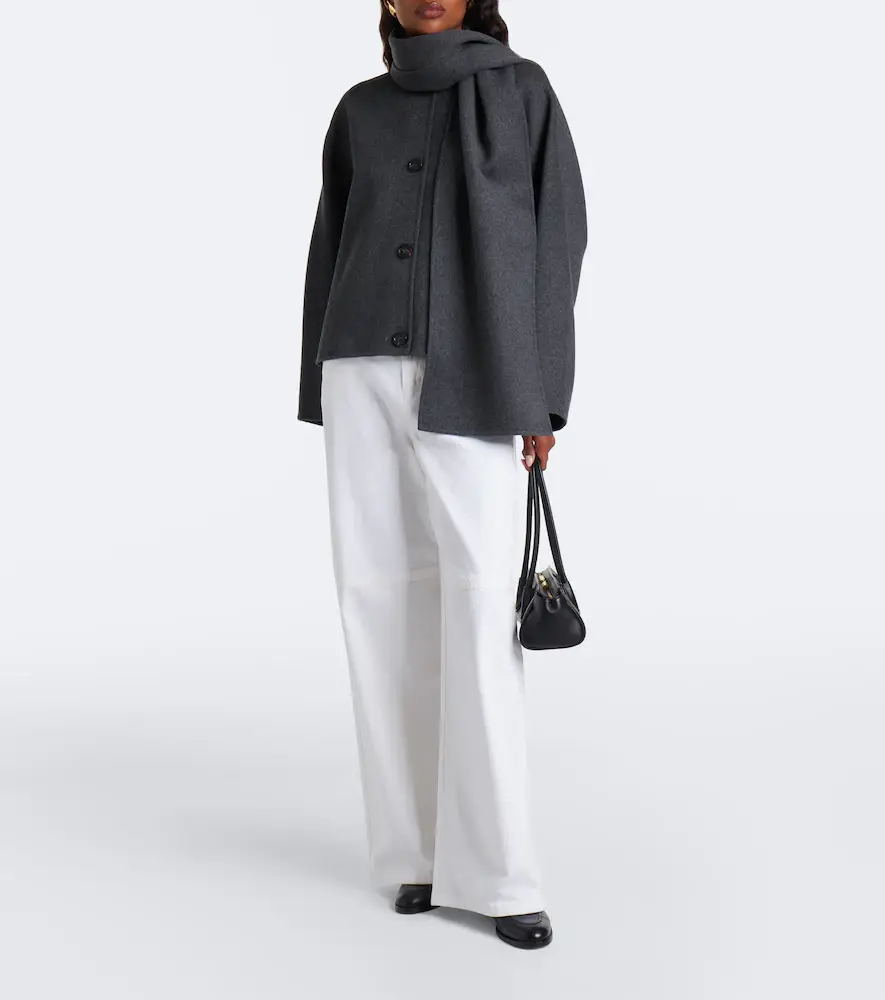 'S Max Mara 'S Max Mara Scarf-detail virgin wool jacket | Thumbnail 7