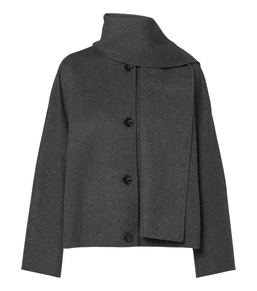 'S Max Mara Scarf-detail virgin wool jacket 'S Max Mara Scarf-detail virgin wool jacket