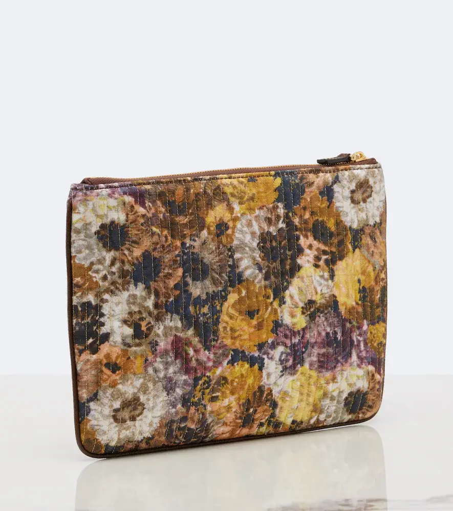 Valentino Garavani VLogo Small floral jacquard pouch | Thumbnail 3