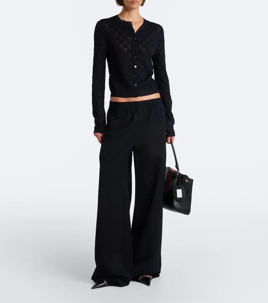 Gucci Technical twill wide-leg pants | Thumbnail 5 Gucci Technical twill wide-leg pants | Thumbnail 5