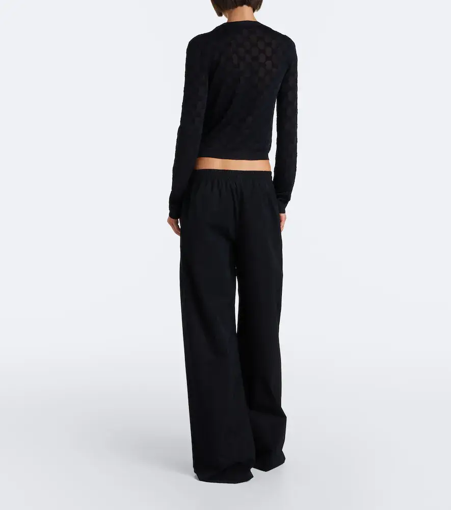 Gucci Technical twill wide-leg pants | Thumbnail 6 Gucci Technical twill wide-leg pants | Thumbnail 6