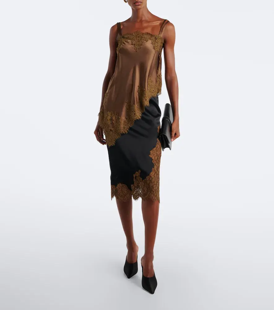 Dorothee Schumacher Sense of Shine lace-trimmed silk-blend camisole | Thumbnail 5