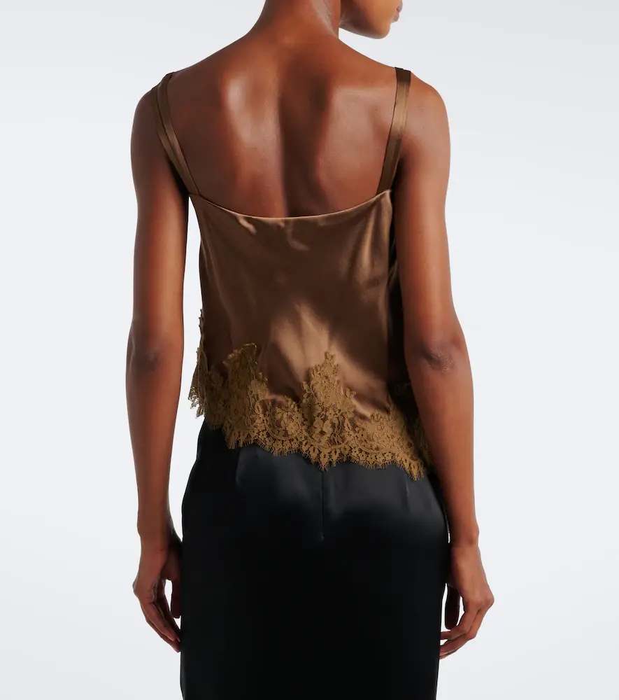 Dorothee Schumacher Sense of Shine lace-trimmed silk-blend camisole | Thumbnail 6