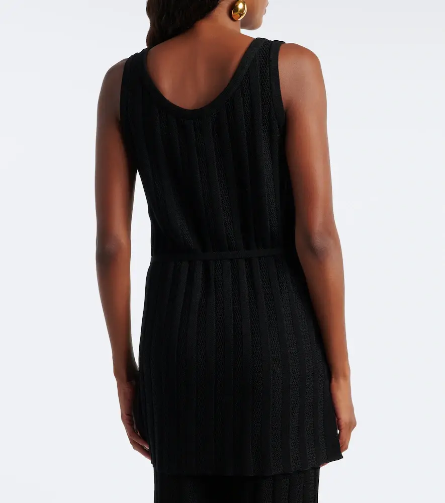 Eres Tangente belted knitted cotton-blend top | Thumbnail 2 Eres Tangente belted knitted cotton-blend top | Thumbnail 2