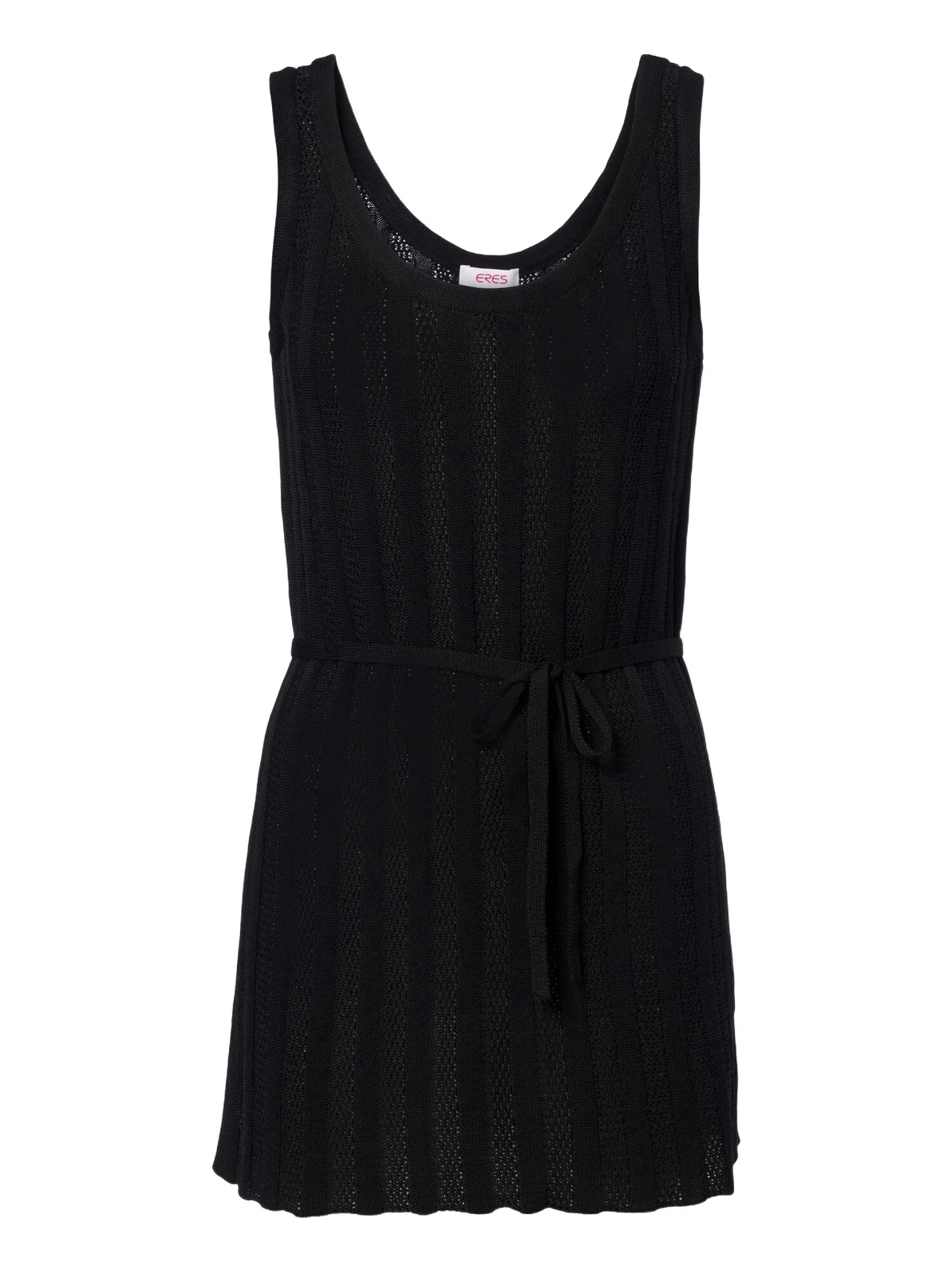 Tangente belted knitted cotton-blend top