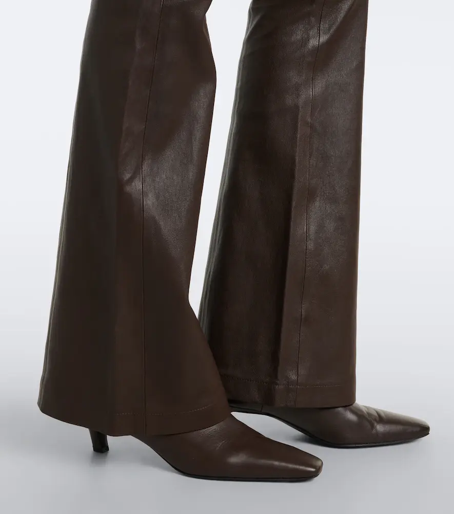 Vince Leather flared pants | Thumbnail 3
