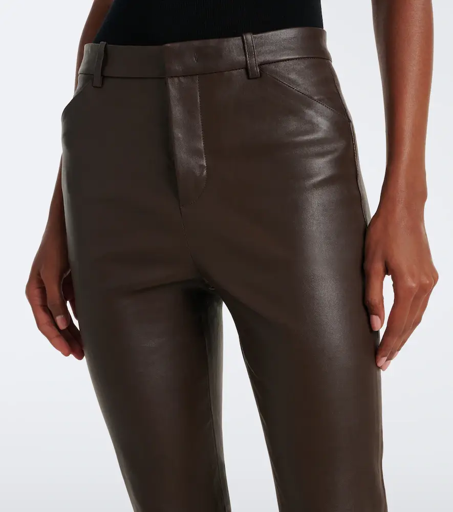 Vince Leather flared pants | Thumbnail 5