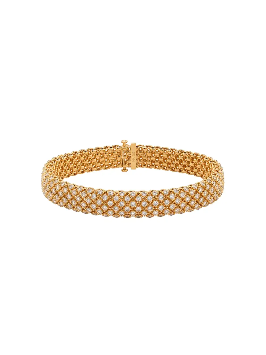 Wish Fine Jewelry 3.00ct Diamond 14K Gold Vintage Rope Bracelet | Image 1 Wish Fine Jewelry 3.00ct Diamond 14K Gold Vintage Rope Bracelet | Image 1