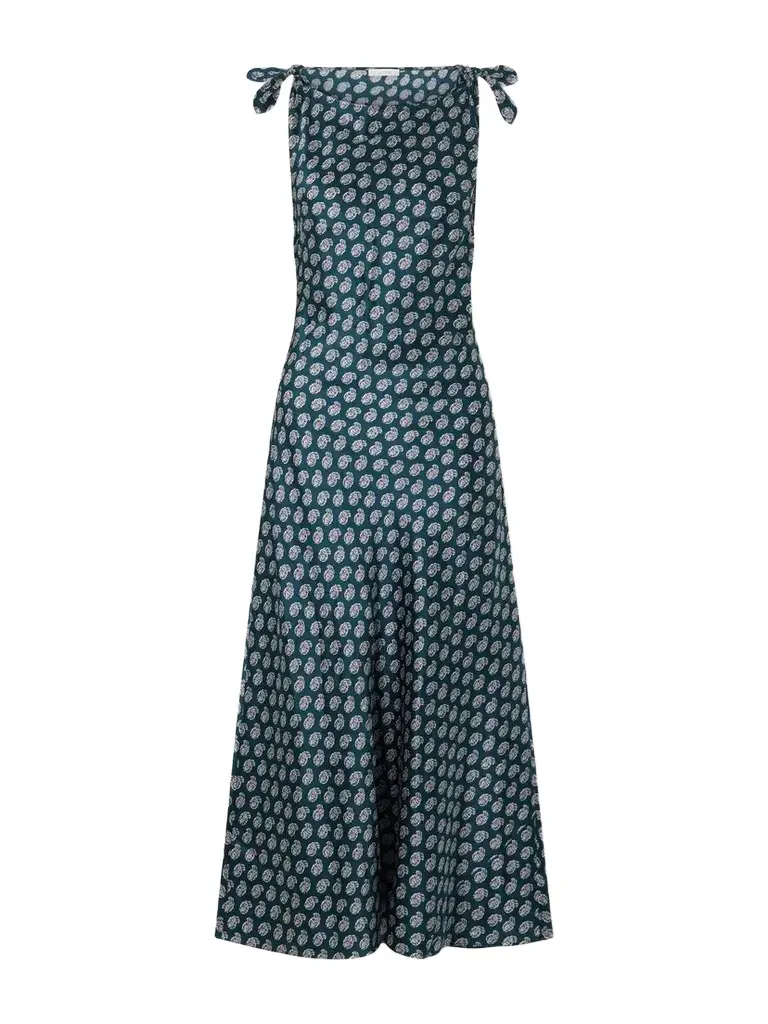 Mariselle Printed Halterneck Seersucker Silk-blend Maxi Dress Mariselle Printed Halterneck Seersucker Silk-blend Maxi Dress