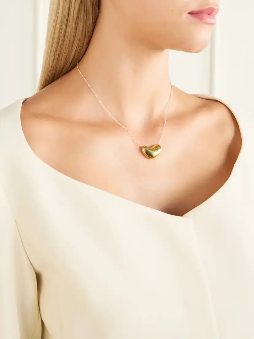 AGMES 18-karat Gold-pleated Sterling Silver Pendant Necklace | Thumbnail 2 AGMES 18-karat Gold-pleated Sterling Silver Pendant Necklace | Thumbnail 2