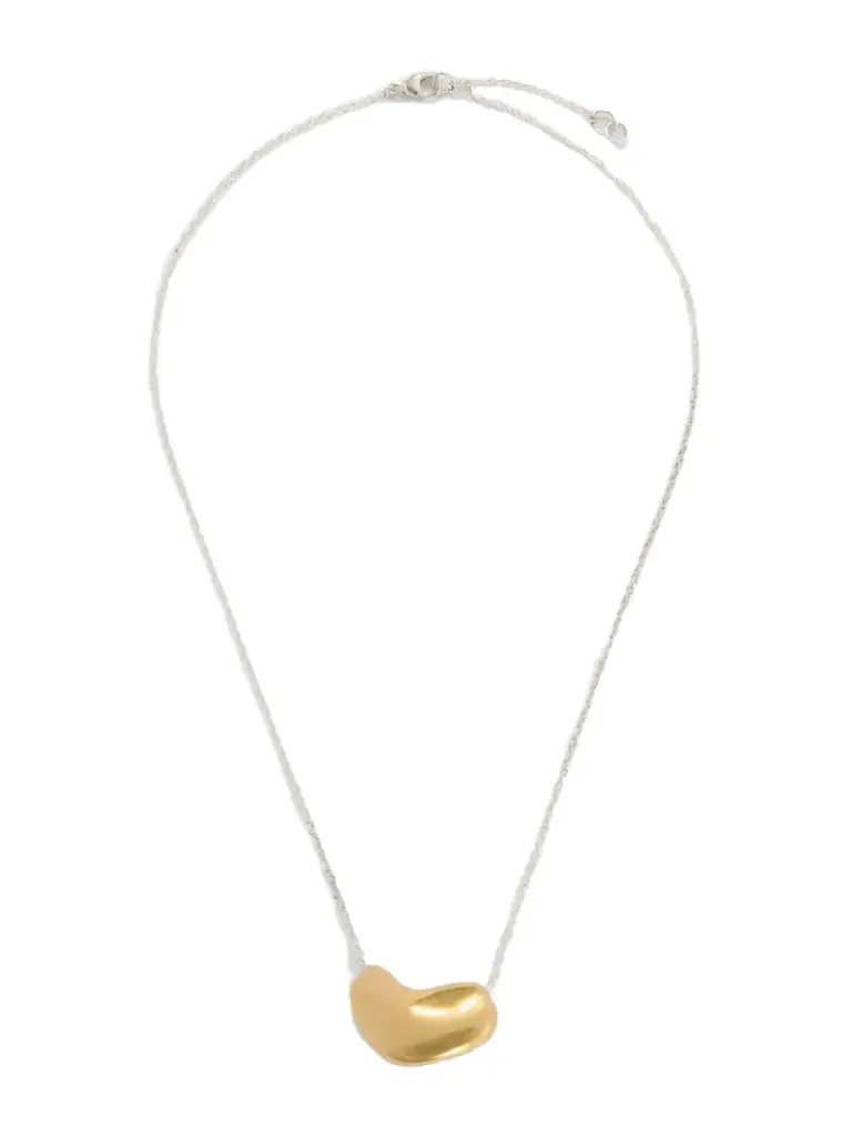 18-karat Gold-pleated Sterling Silver Pendant Necklace 18-karat Gold-pleated Sterling Silver Pendant Necklace