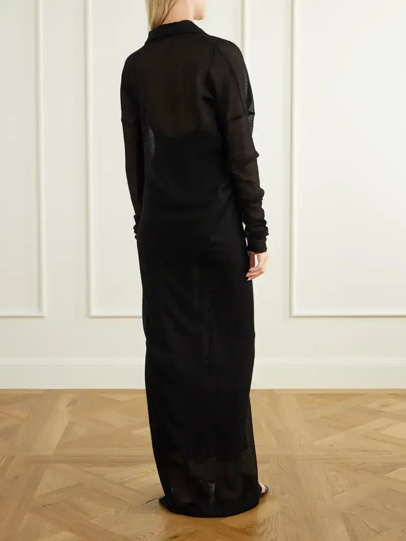 Ruohan Noris Wool-gauze Maxi Dress | Thumbnail 3 Ruohan Noris Wool-gauze Maxi Dress | Thumbnail 3