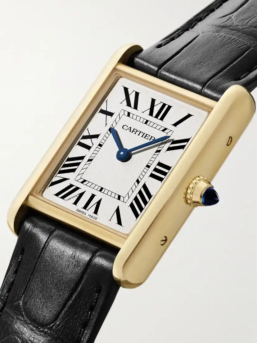 Cartier Tank Louis 33.7mm Medium 18-karat Gold And Alligator Watch | Thumbnail 3