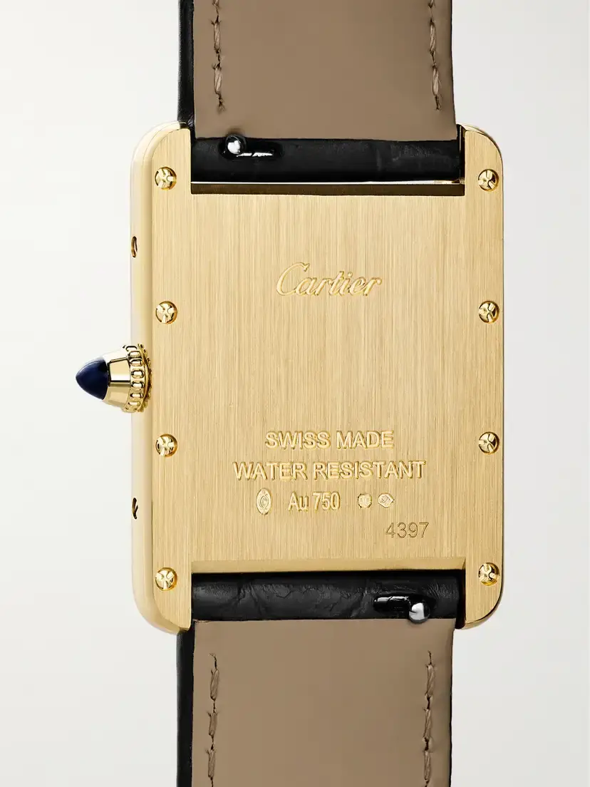 Cartier Tank Louis 33.7mm Medium 18-karat Gold And Alligator Watch | Thumbnail 4
