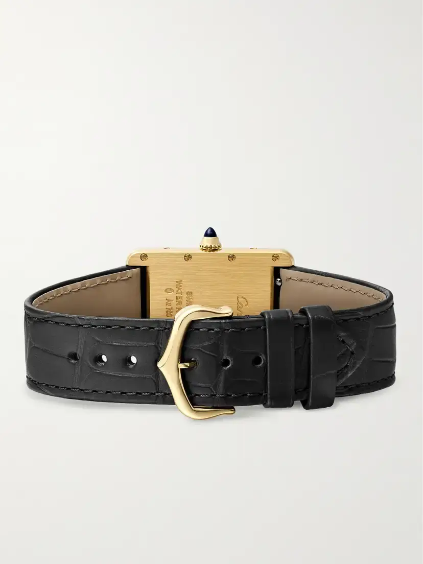 Cartier Tank Louis 33.7mm Medium 18-karat Gold And Alligator Watch | Thumbnail 6