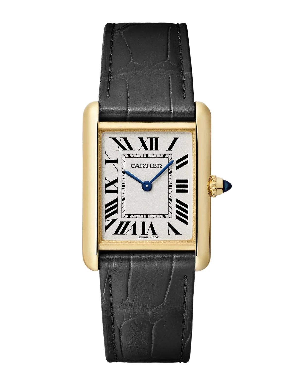 Cartier Tank Louis 33.7mm Medium 18-karat Gold And Alligator Watch