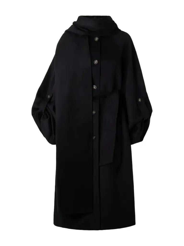 Zimmermann Valiant Scarf-detailed Wool-blend Coat