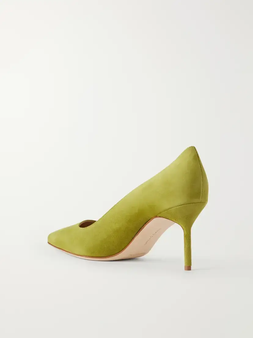 Manolo Blahnik Bb 70 Suede Pumps | Thumbnail 3