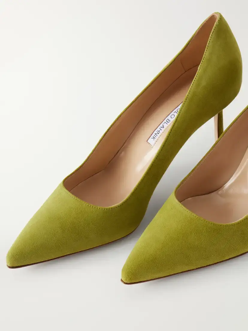 Manolo Blahnik Bb 70 Suede Pumps | Thumbnail 5