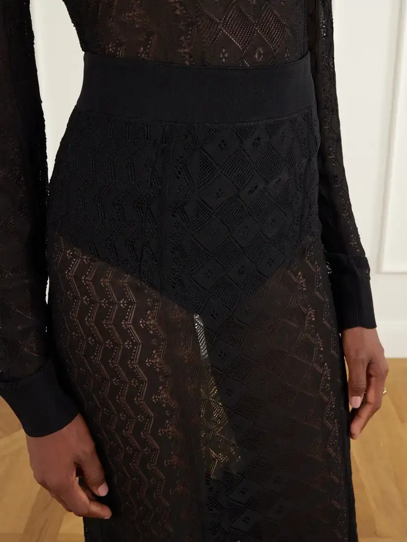Dolce & Gabbana Ruffled Lace Midi Skirt | Thumbnail 4 Dolce & Gabbana Ruffled Lace Midi Skirt | Thumbnail 4