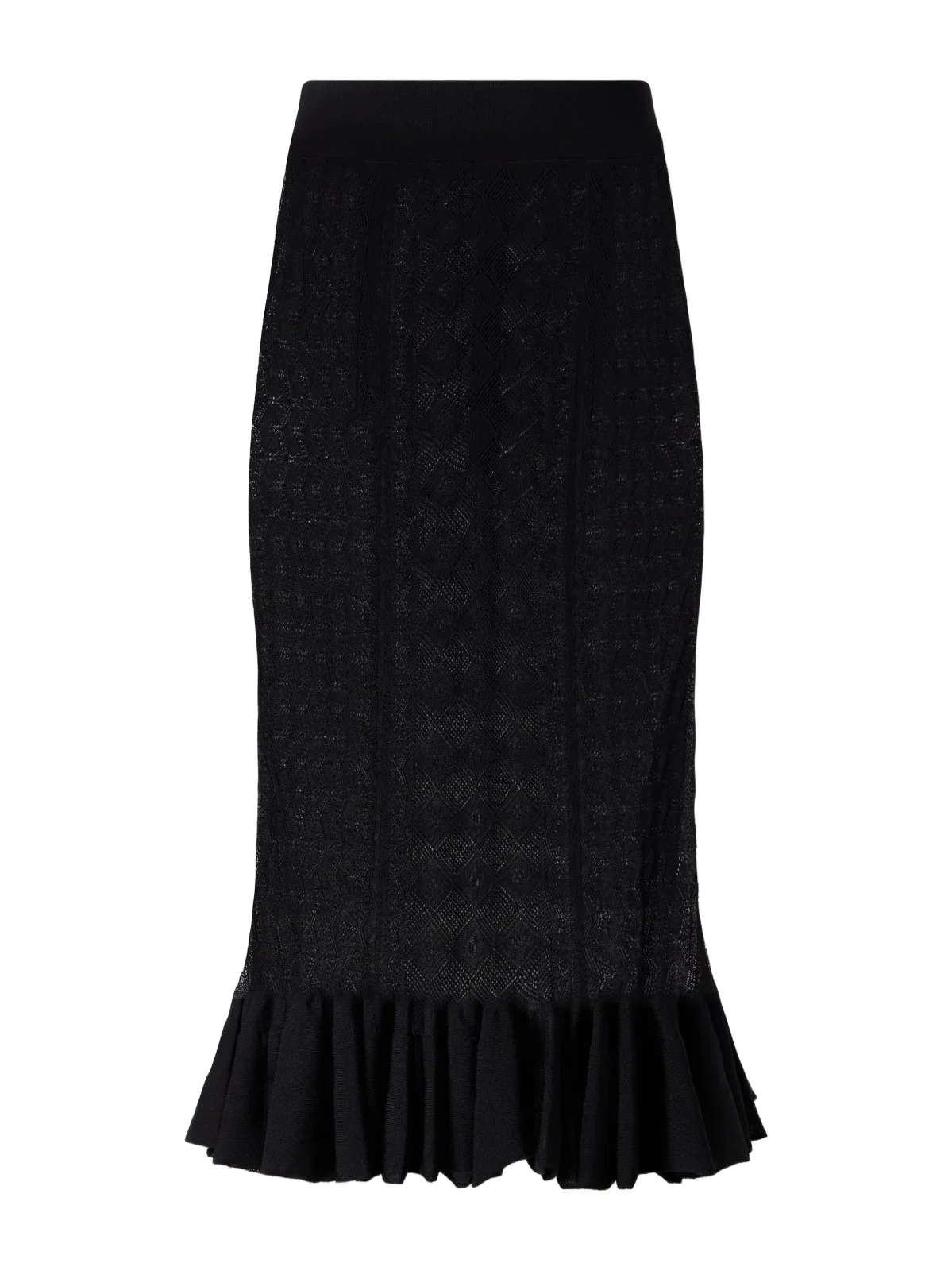 Ruffled Lace Midi Skirt Ruffled Lace Midi Skirt
