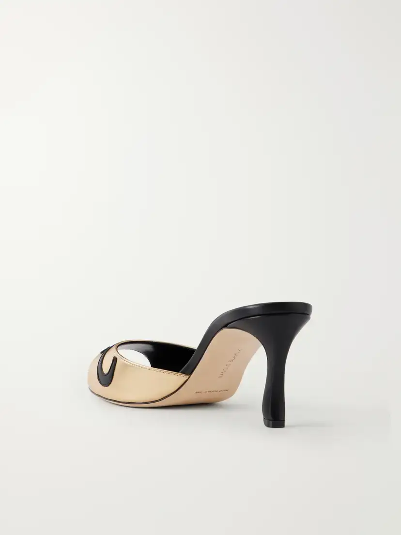 Manolo Blahnik Pintonamu 70 Metallic Leather Sandals | Thumbnail 3 Manolo Blahnik Pintonamu 70 Metallic Leather Sandals | Thumbnail 3