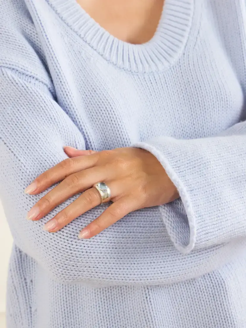 Loren Stewart Gentry Sterlin Silver And Topaz Ring - Blue | Thumbnail 2 Loren Stewart Gentry Sterlin Silver And Topaz Ring - Blue | Thumbnail 2
