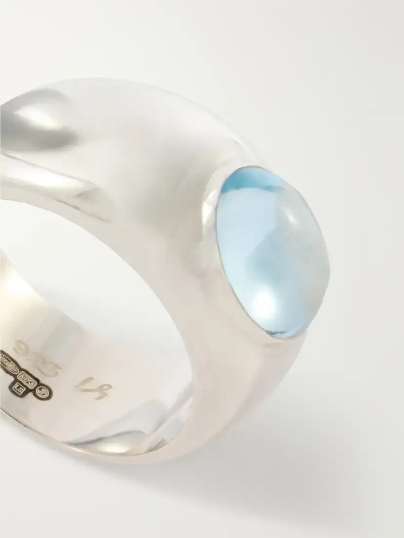 Loren Stewart Gentry Sterlin Silver And Topaz Ring - Blue | Thumbnail 4 Loren Stewart Gentry Sterlin Silver And Topaz Ring - Blue | Thumbnail 4