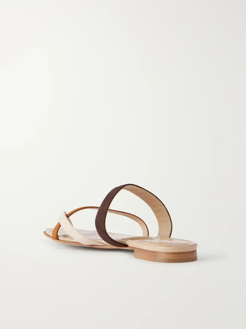 Manolo Blahnik Susastri Suede Sandals | Thumbnail 3