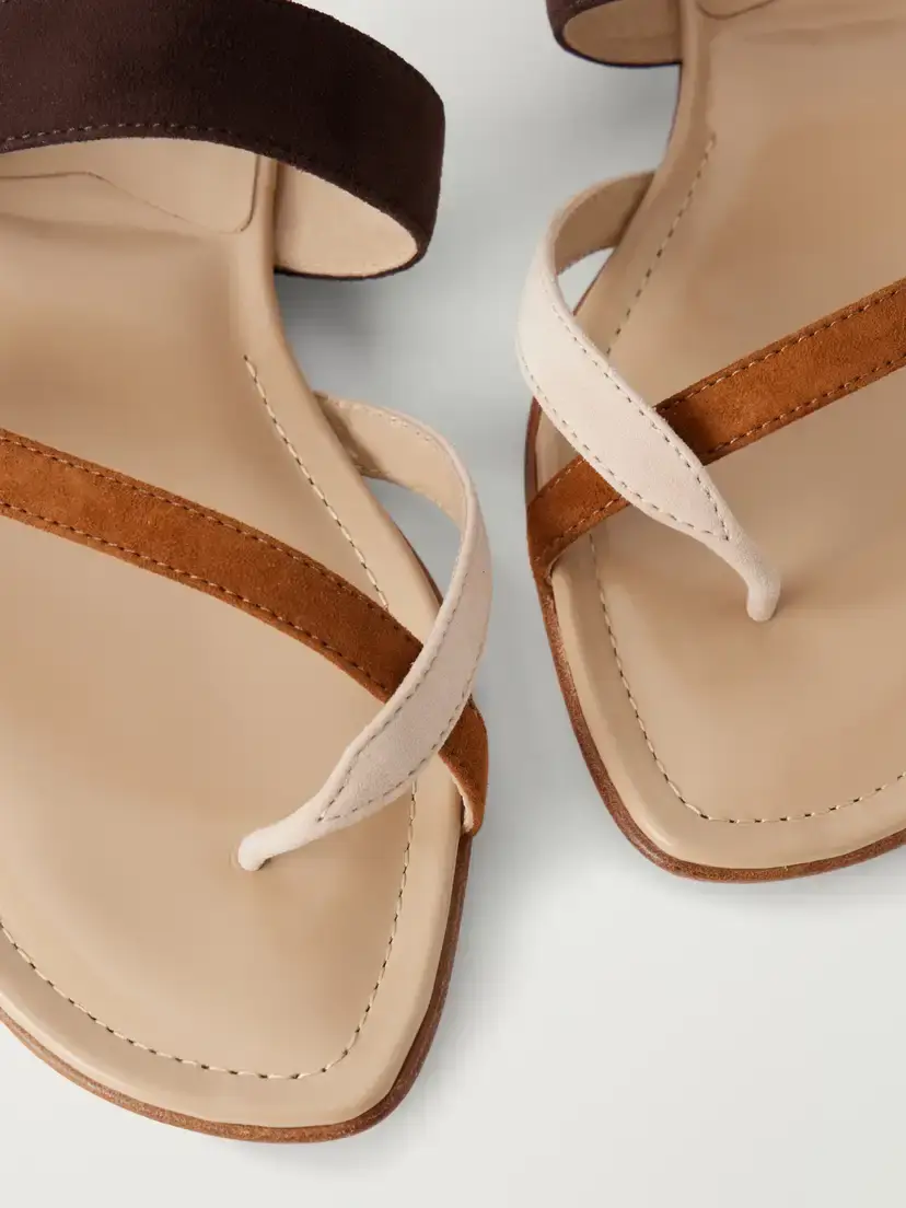 Manolo Blahnik Susastri Suede Sandals | Thumbnail 5