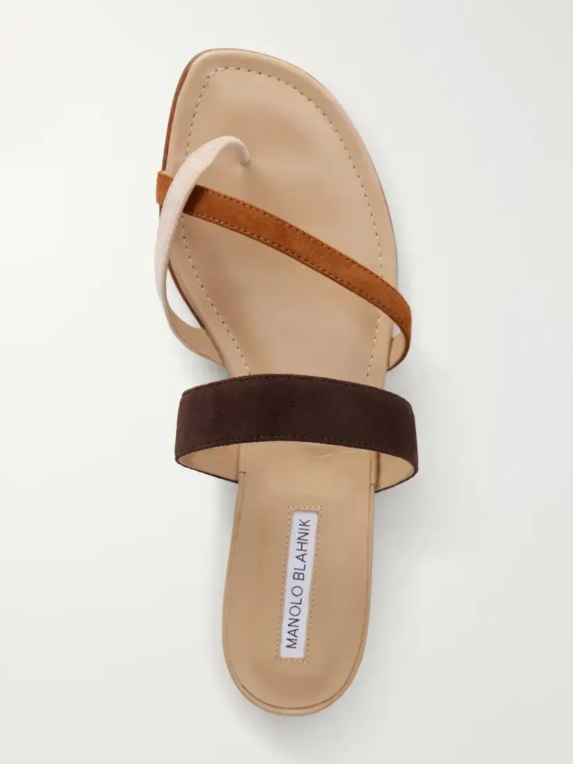 Manolo Blahnik Susastri Suede Sandals | Thumbnail 6