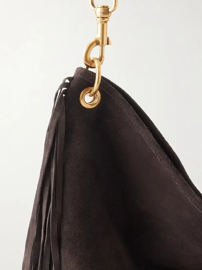 Nili Lotan Asher Fringed-trimmed Suede Shoulder Bag | Thumbnail 5