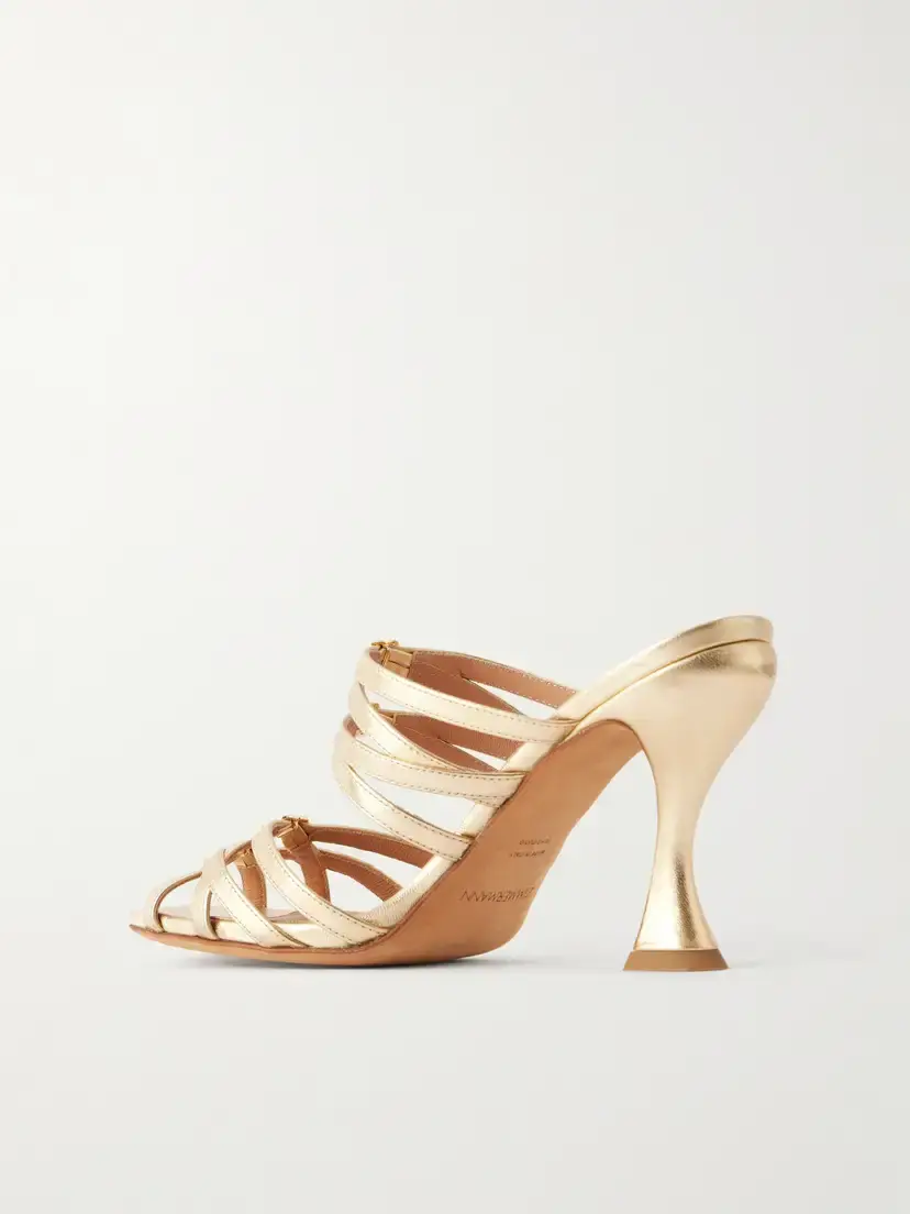 Zimmermann Solstice Metallic Leather Sandals | Thumbnail 3 Zimmermann Solstice Metallic Leather Sandals | Thumbnail 3