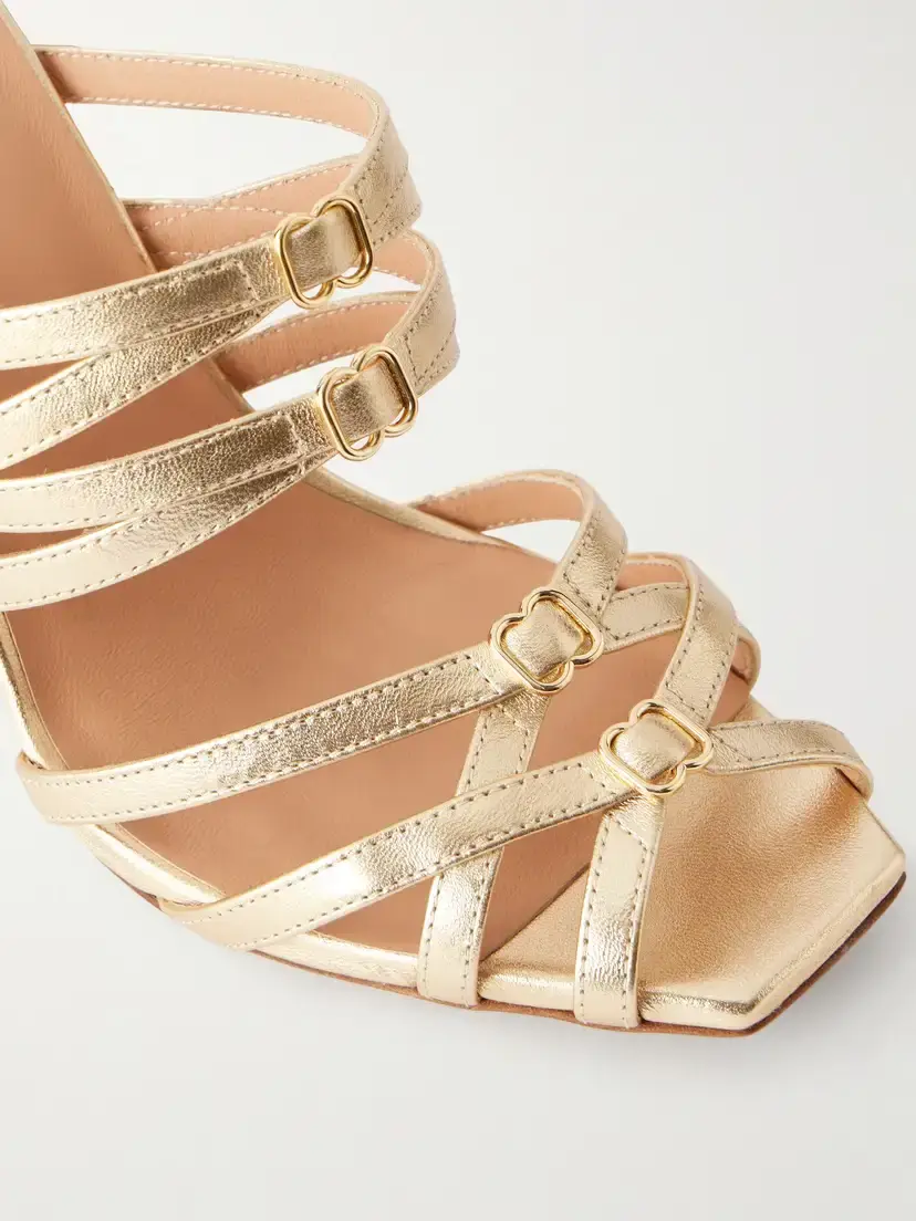 Zimmermann Solstice Metallic Leather Sandals | Thumbnail 5 Zimmermann Solstice Metallic Leather Sandals | Thumbnail 5