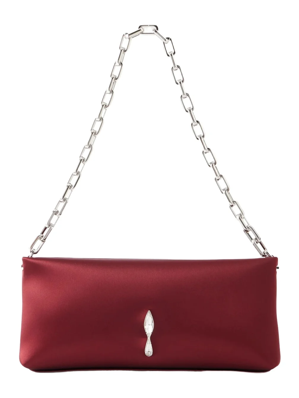 Christian Louboutin Maykimay Crystal-embellished Satin Shoulder-bag