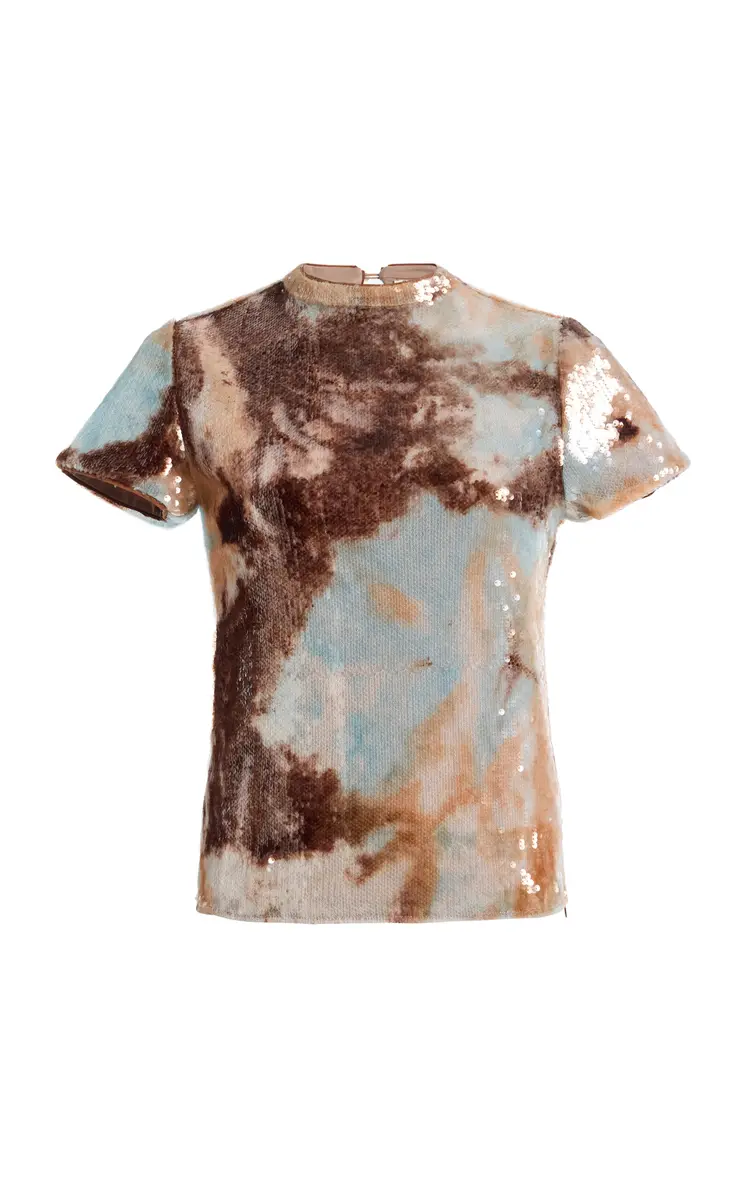 Paris Georgia Mermaid Sequined Tee | Thumbnail 2 Paris Georgia Mermaid Sequined Tee | Thumbnail 2