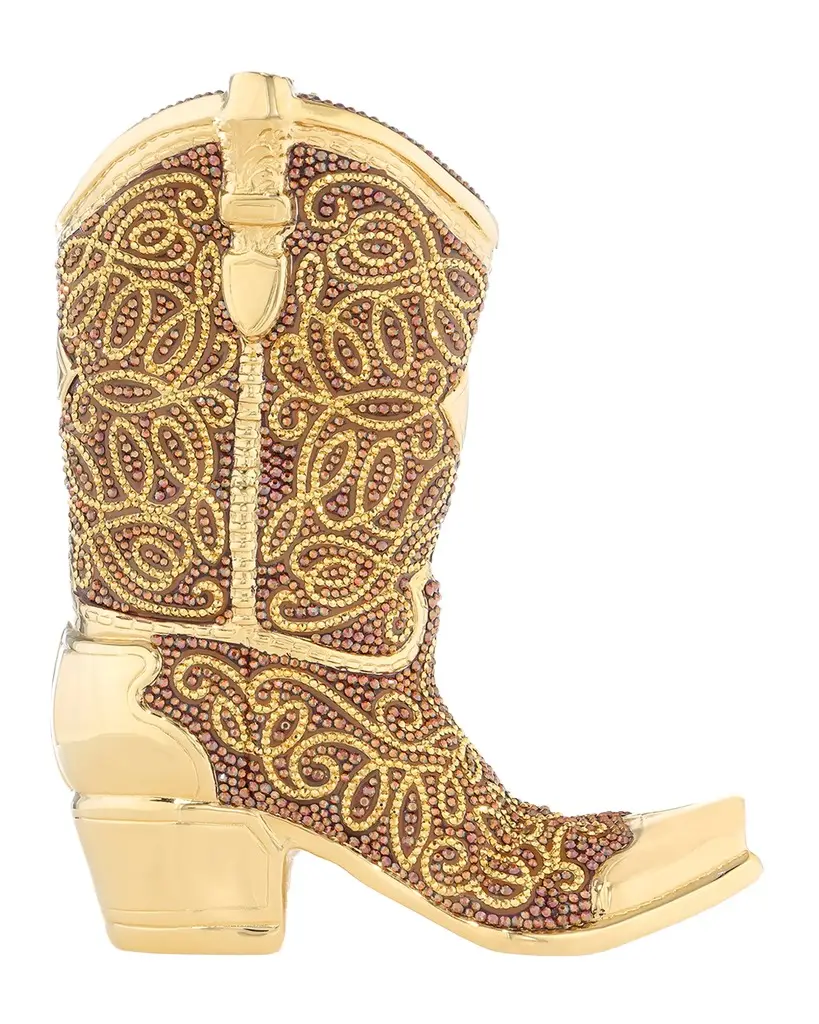Judith Leiber Couture Crystal Cowboy Boot Clutch Bag | Image 1 Judith Leiber Couture Crystal Cowboy Boot Clutch Bag | Image 1