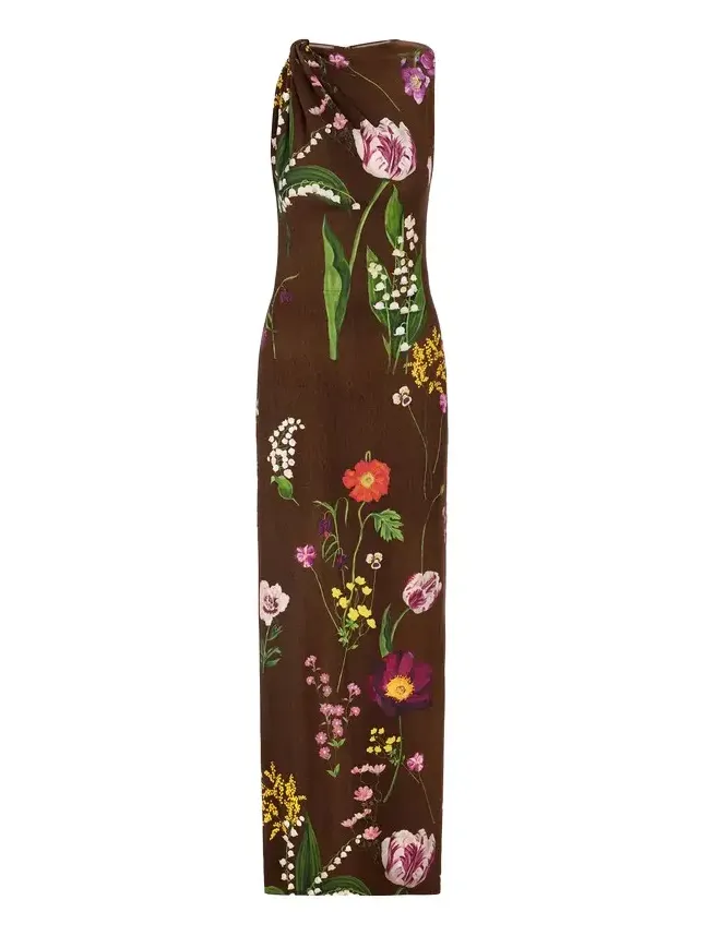 Mixed Botanical Milano Jersey Dress