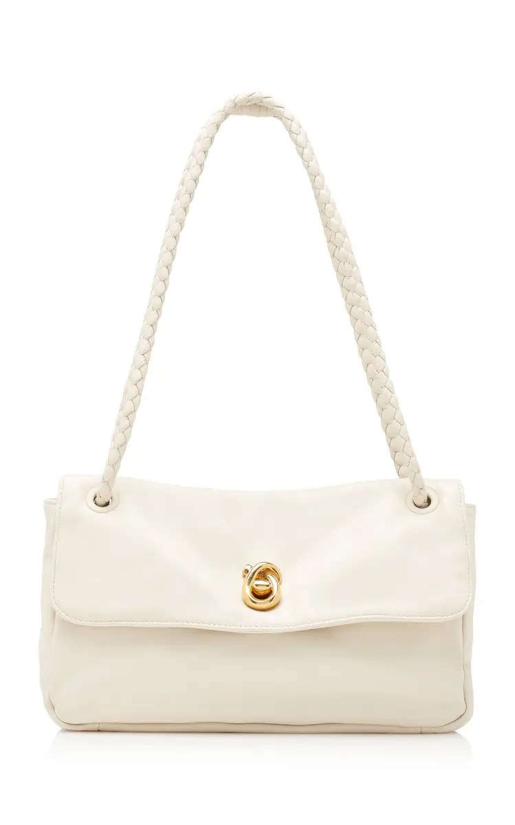 Bottega Veneta Knot Lock Leather Shoulder Bag | Image 1 Bottega Veneta Knot Lock Leather Shoulder Bag | Image 1