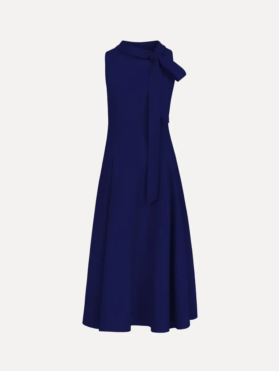 Oscar de la Renta Bow-Detailed Wool Dress | Thumbnail 2 Oscar de la Renta Bow-Detailed Wool Dress | Thumbnail 2