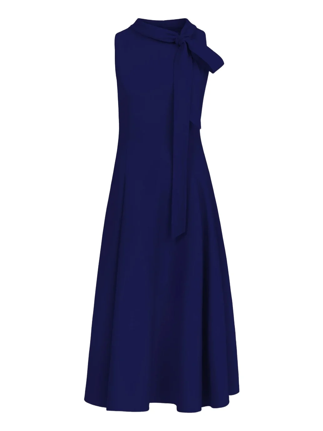 Oscar de la Renta Bow-Detailed Wool Dress