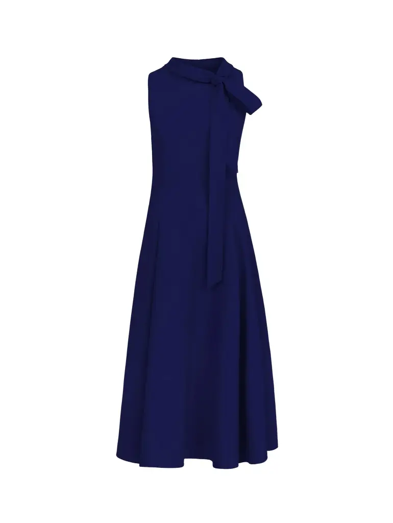 Oscar de la Renta Bow-Detailed Wool Dress | Image 1 Oscar de la Renta Bow-Detailed Wool Dress | Image 1
